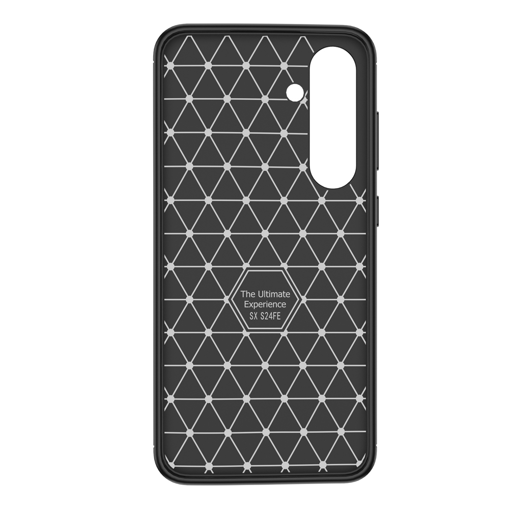 Чохол Ultimate Experience Carbon для Samsung S24 FE чорна-1
